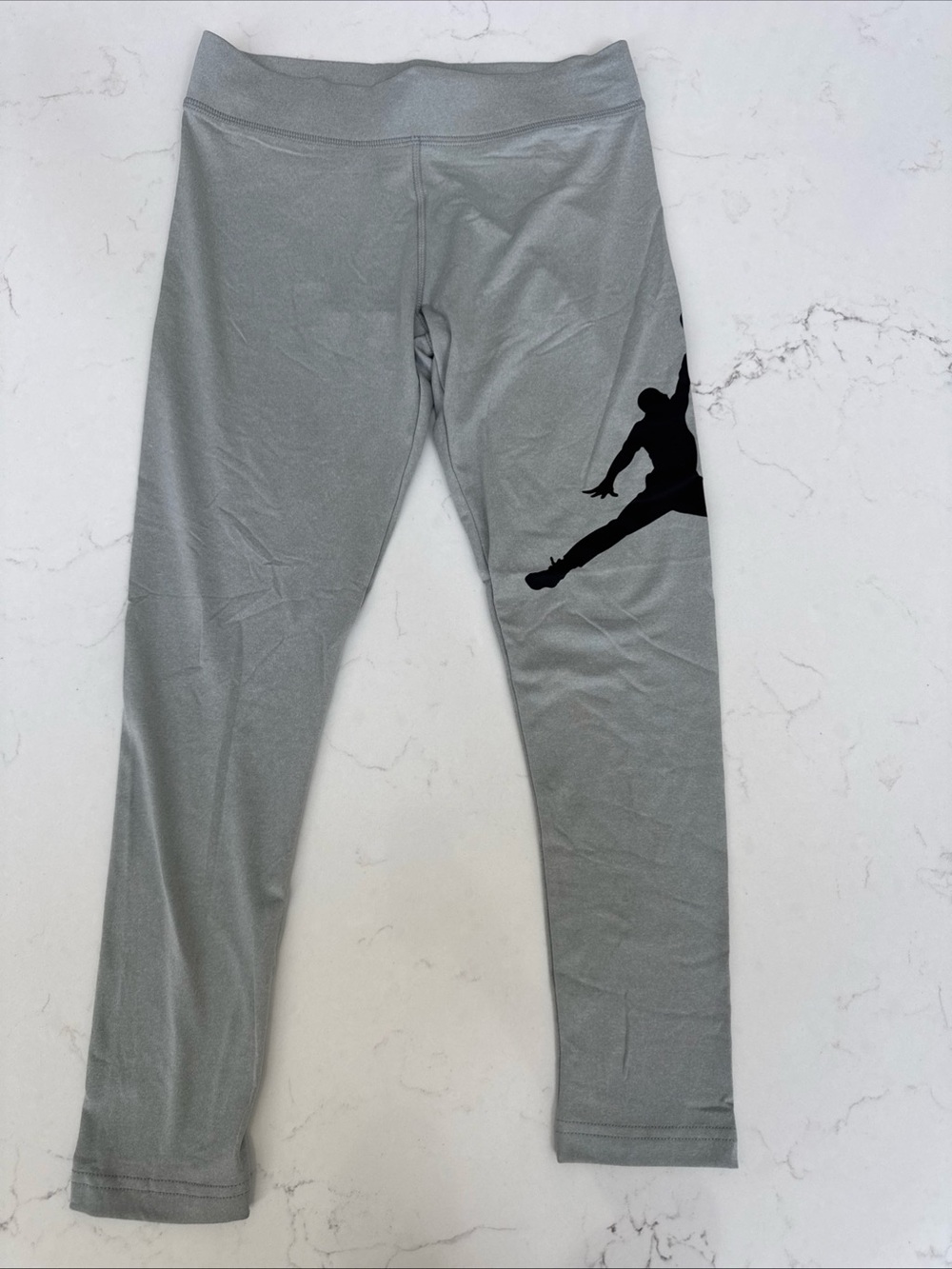 New Sz Medium Kids Jordan Leggings - Heather Grey